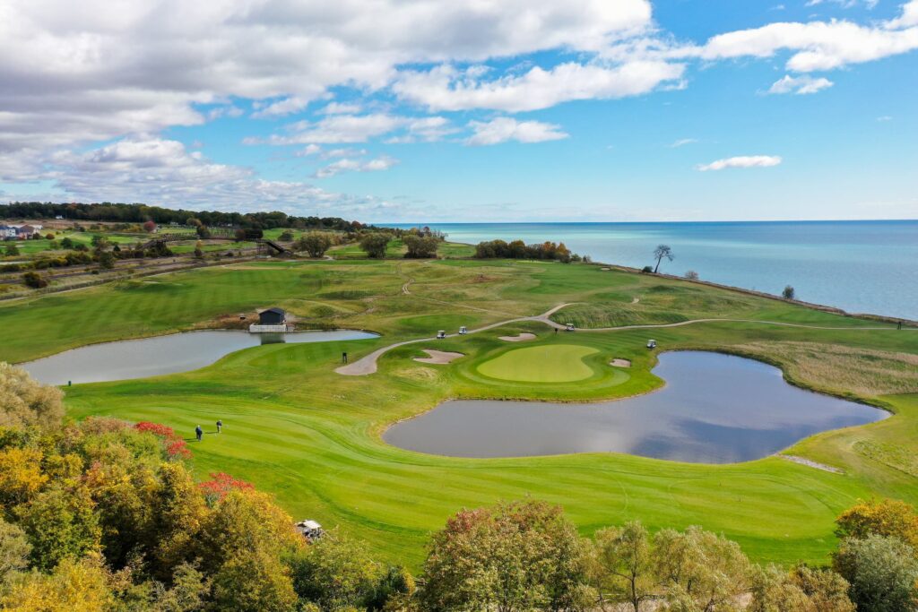 Drone view of Port Hope Golf Course