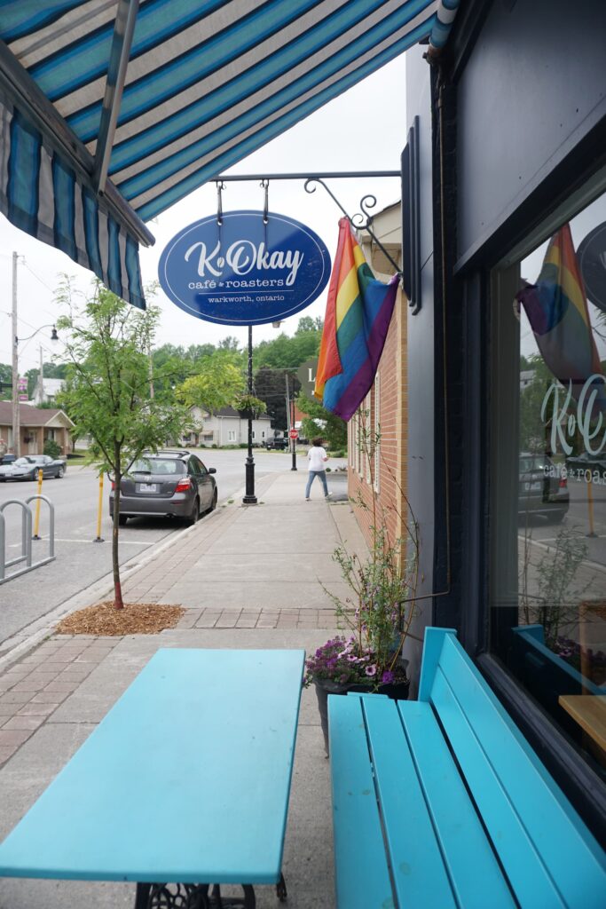 Exterior of K Okay Café