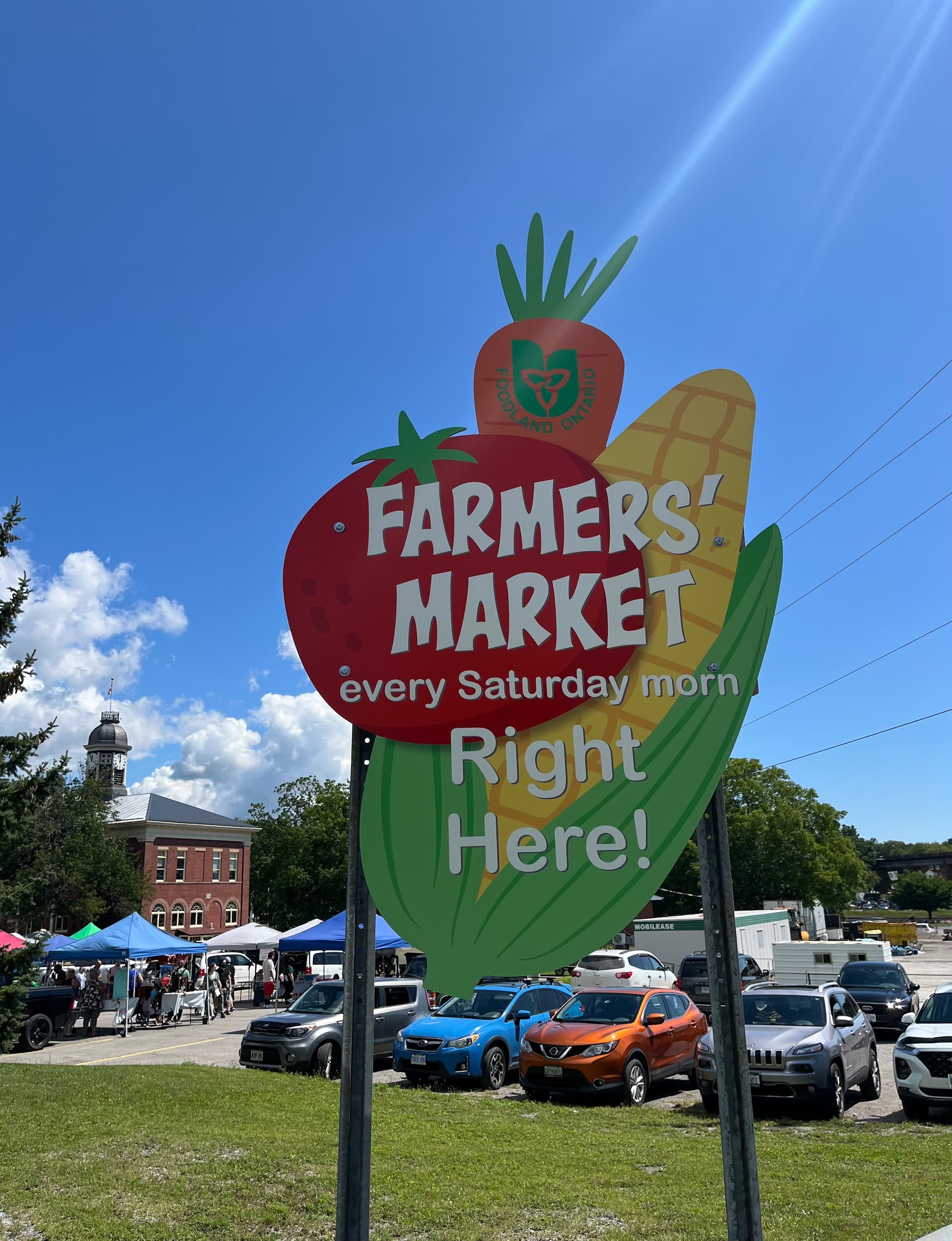 Sign for Port Hope Farmers' Market