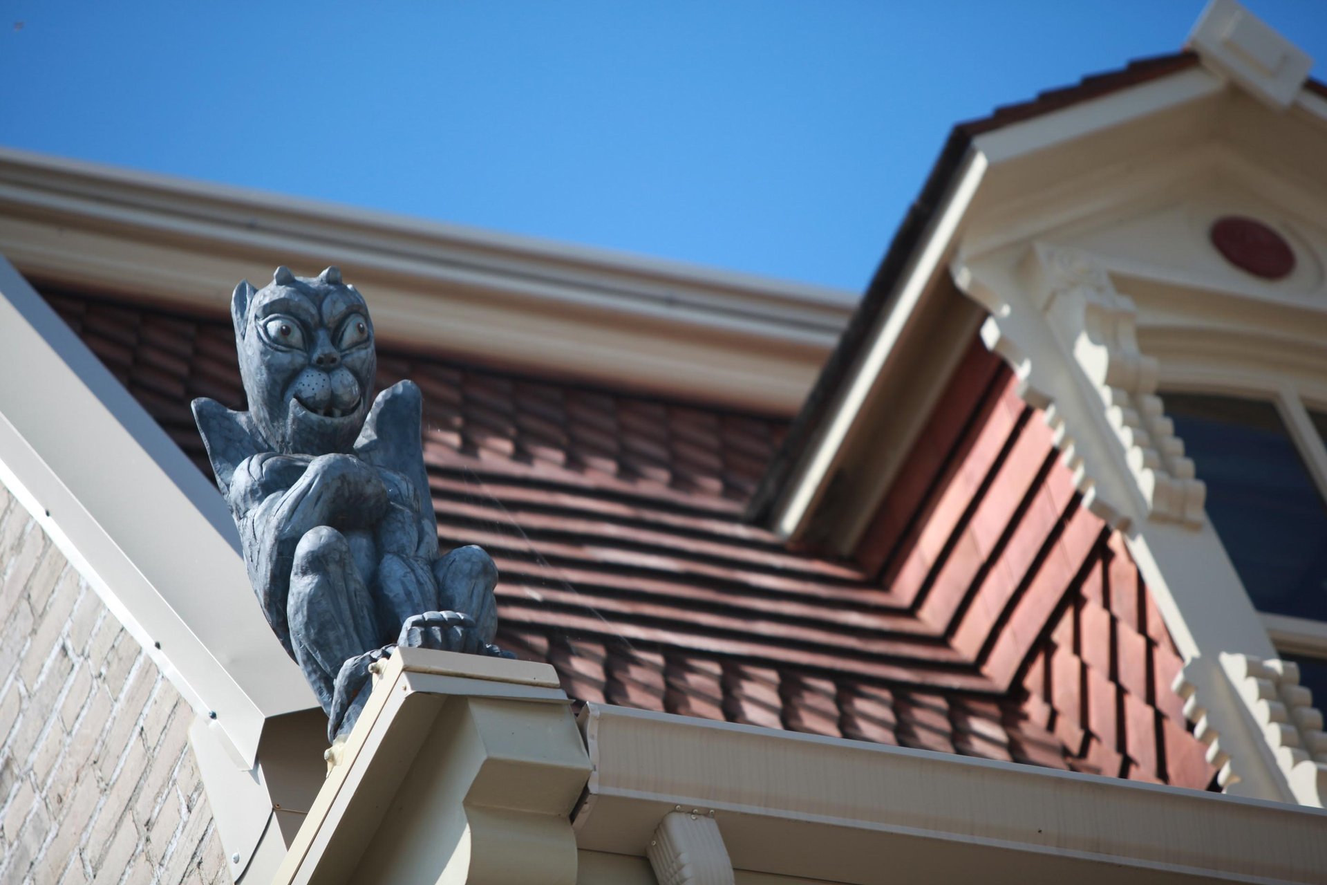 architectural detail of a gargoyle