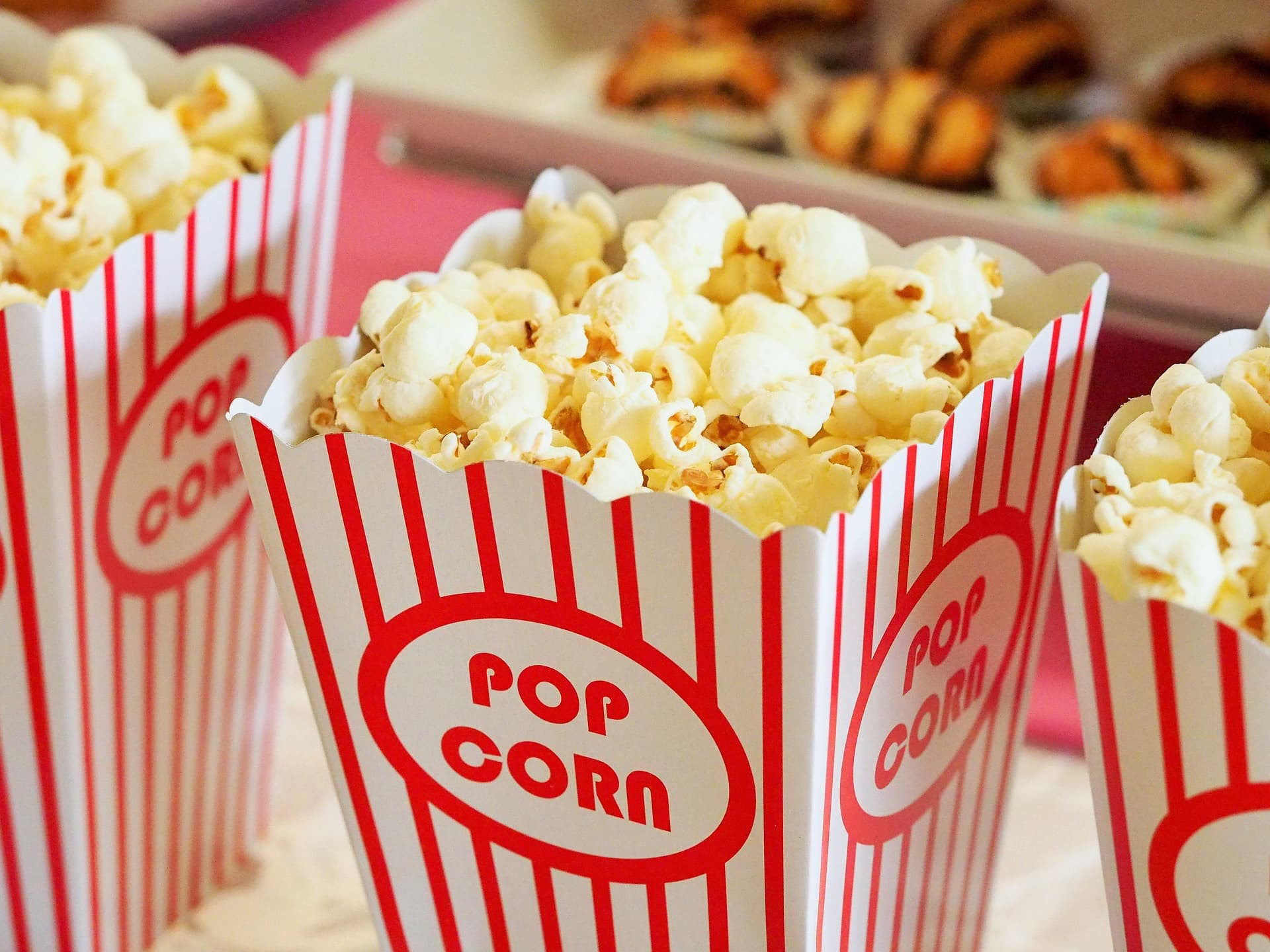 Boxes of popcorn