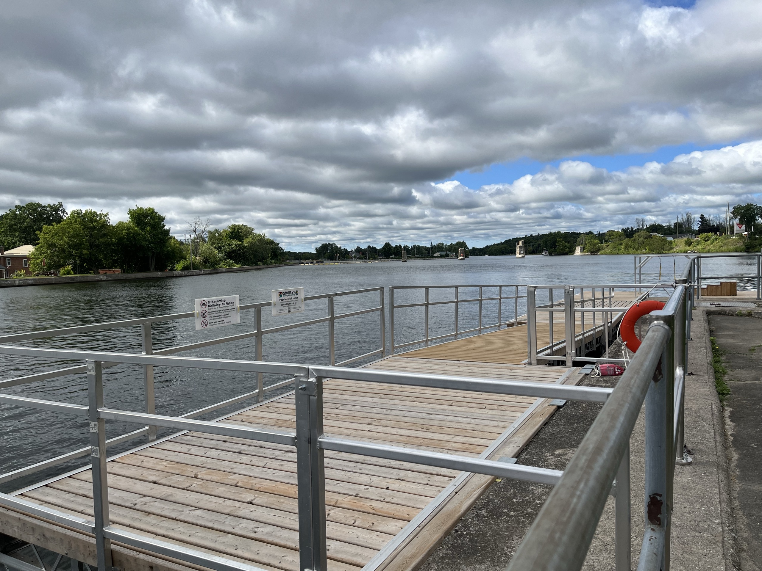 Photo of Old Mill Park dock.