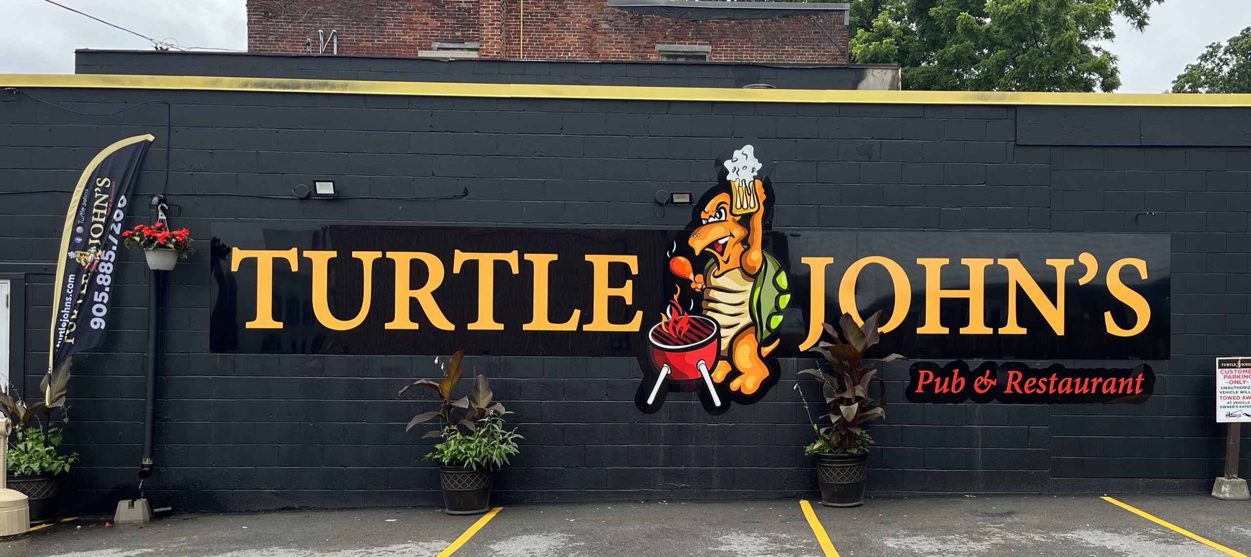 Photo of Turtle John's sign.