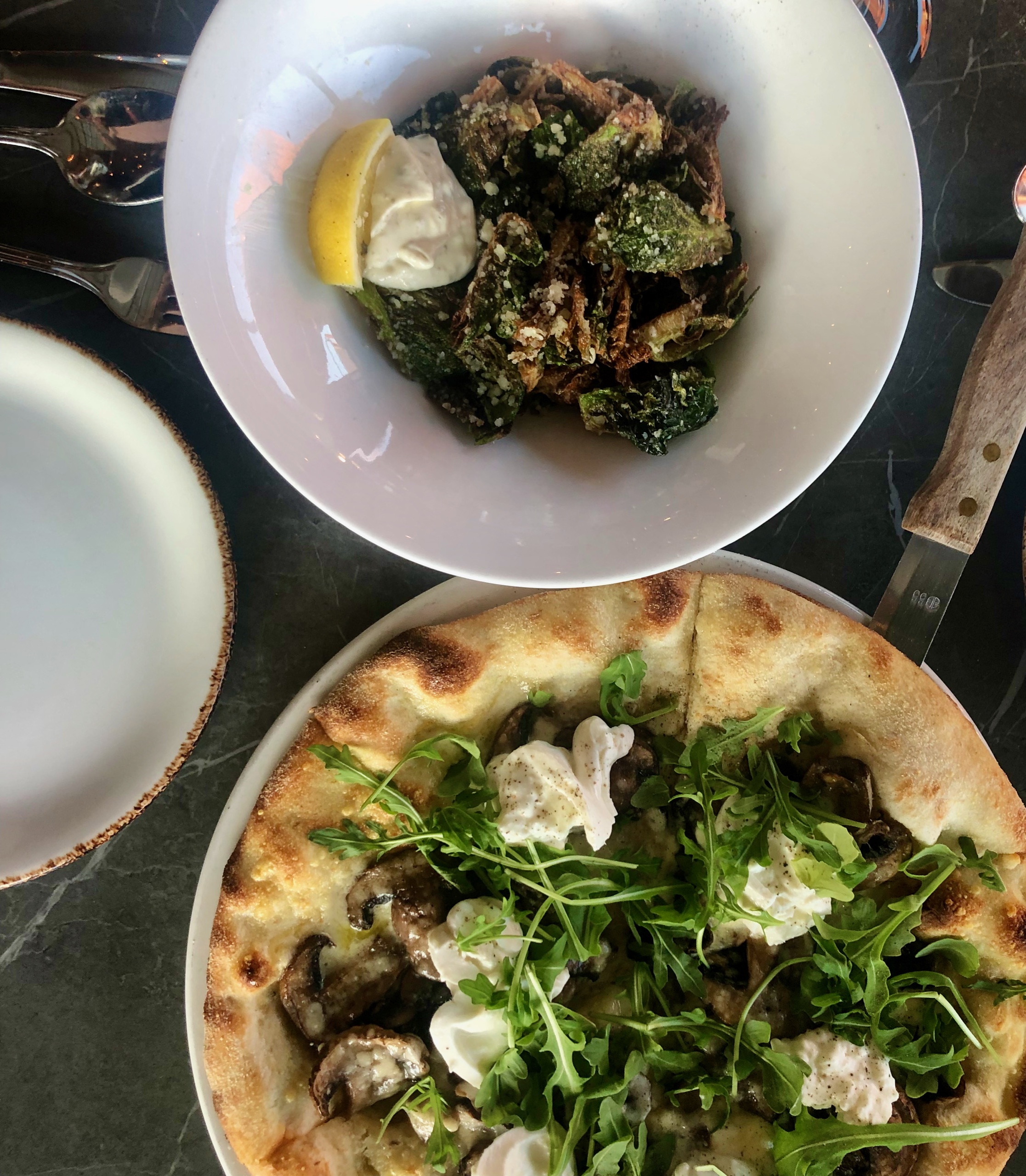 Photo of a couple food dishes.