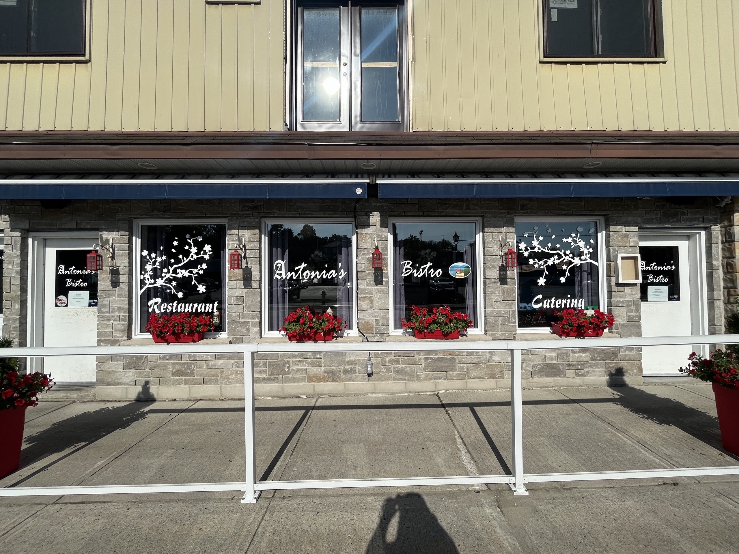Photo of Antonia's Bistro front entrance and storefront.