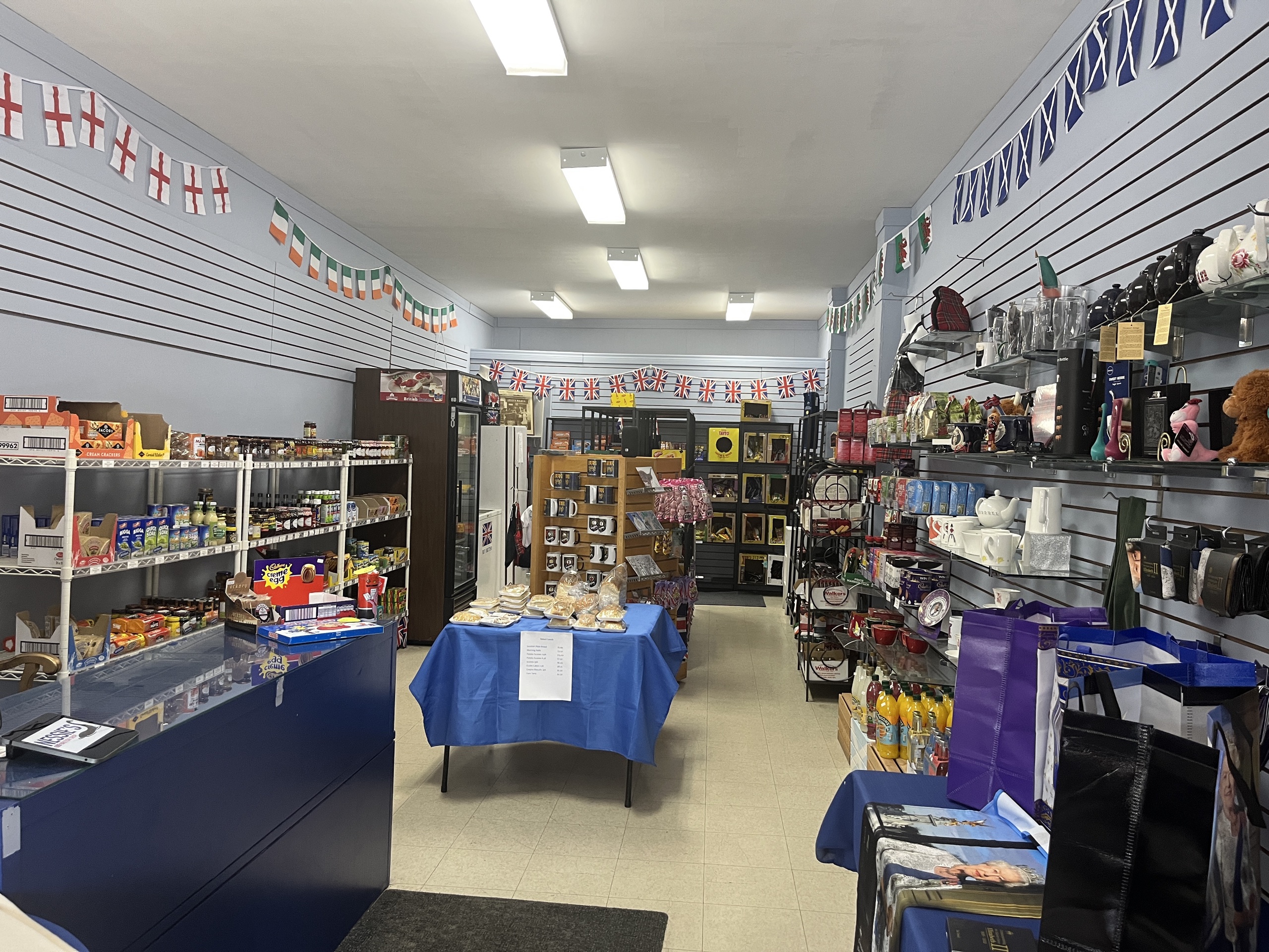 Photo from inside of Nessie's British Shop.