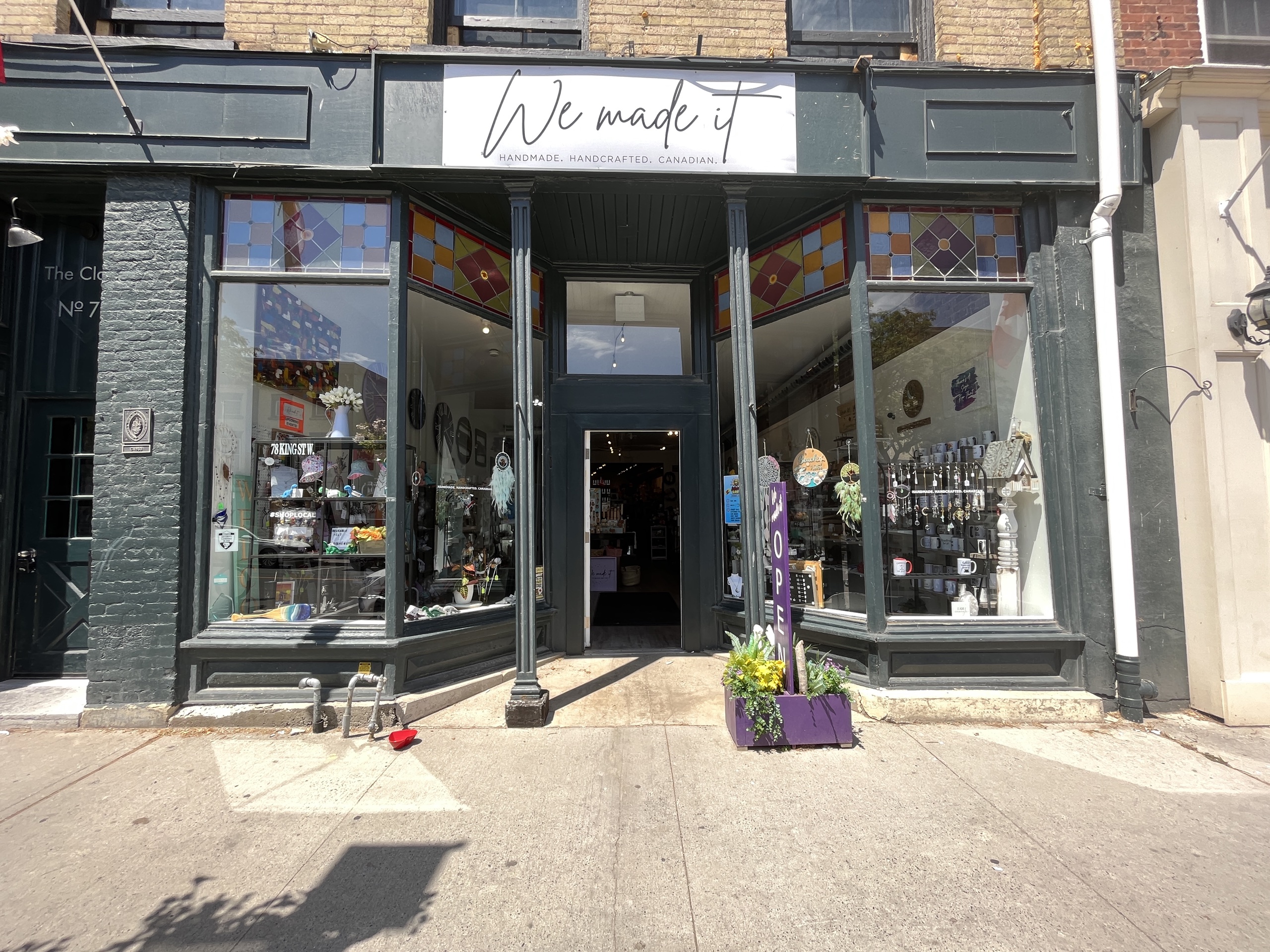Photo of the "We Made It" storefront located in downtown Cobourg,