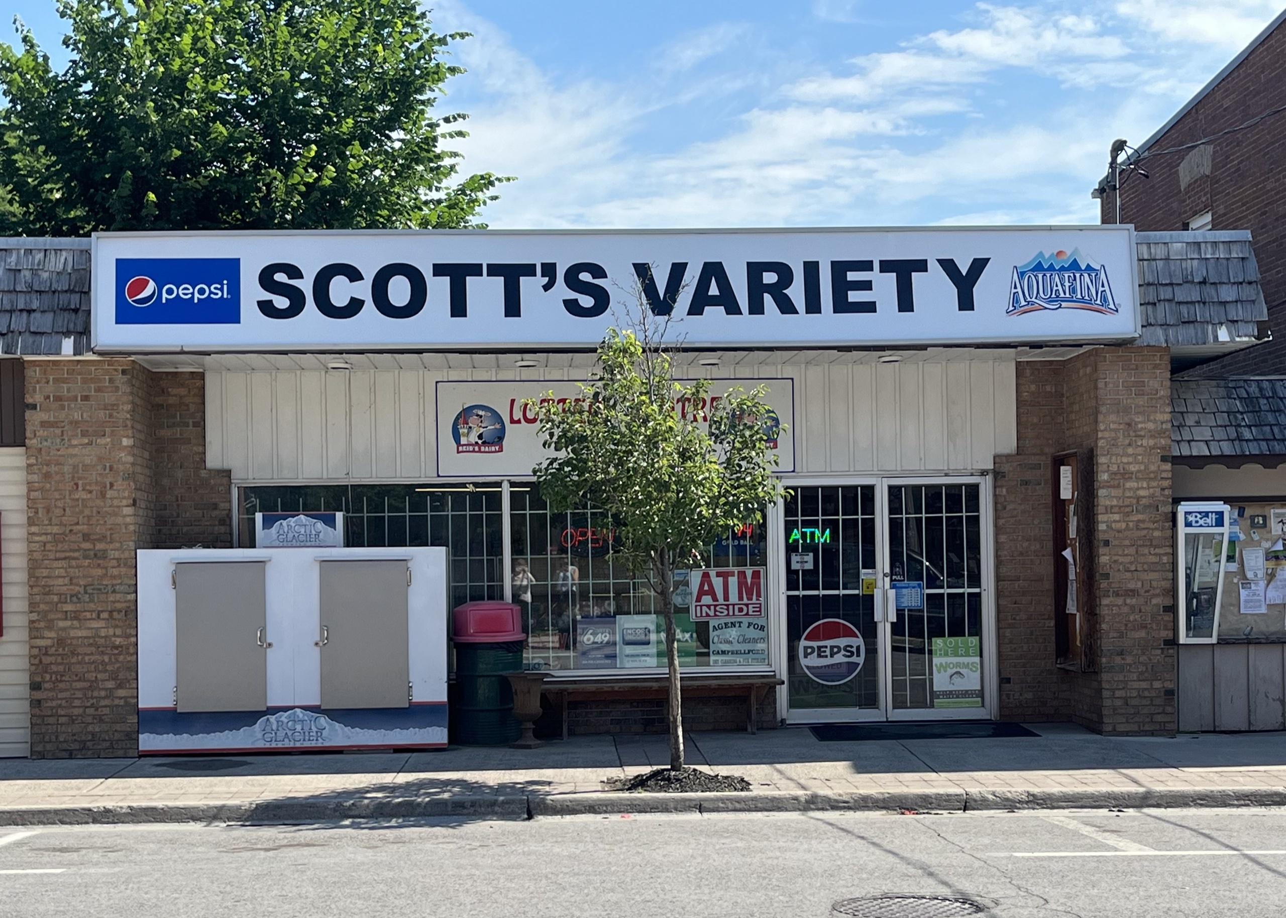 Photo of Scott's Variety storefront.
