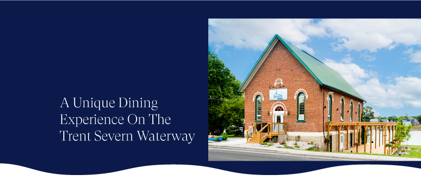 Exterior view of Dockside Bistro restaurant, a red brick building
