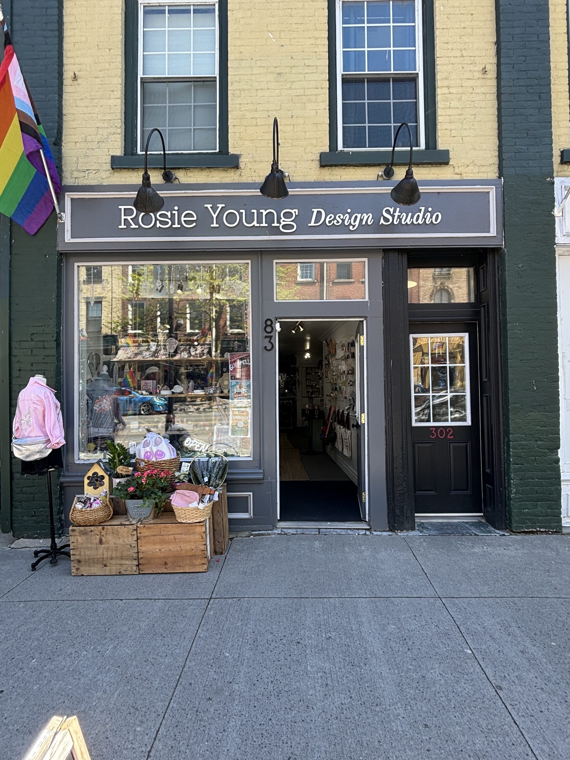 Photo of Rosie Young Design Studio store front.