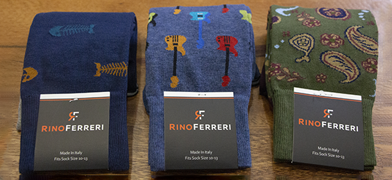 3 pairs of mens dress socks.