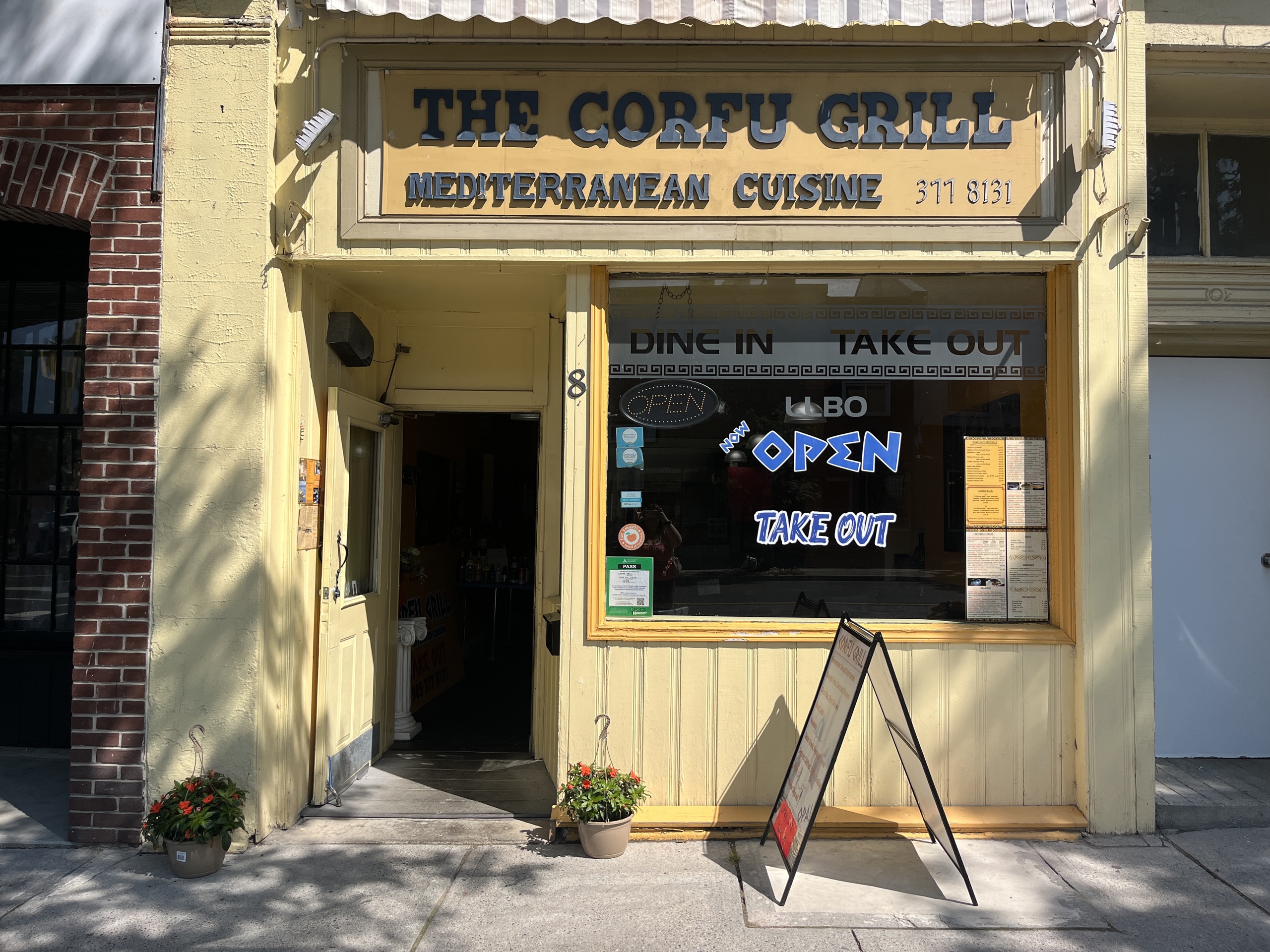 Photo of The Corfu Grill storefront.
