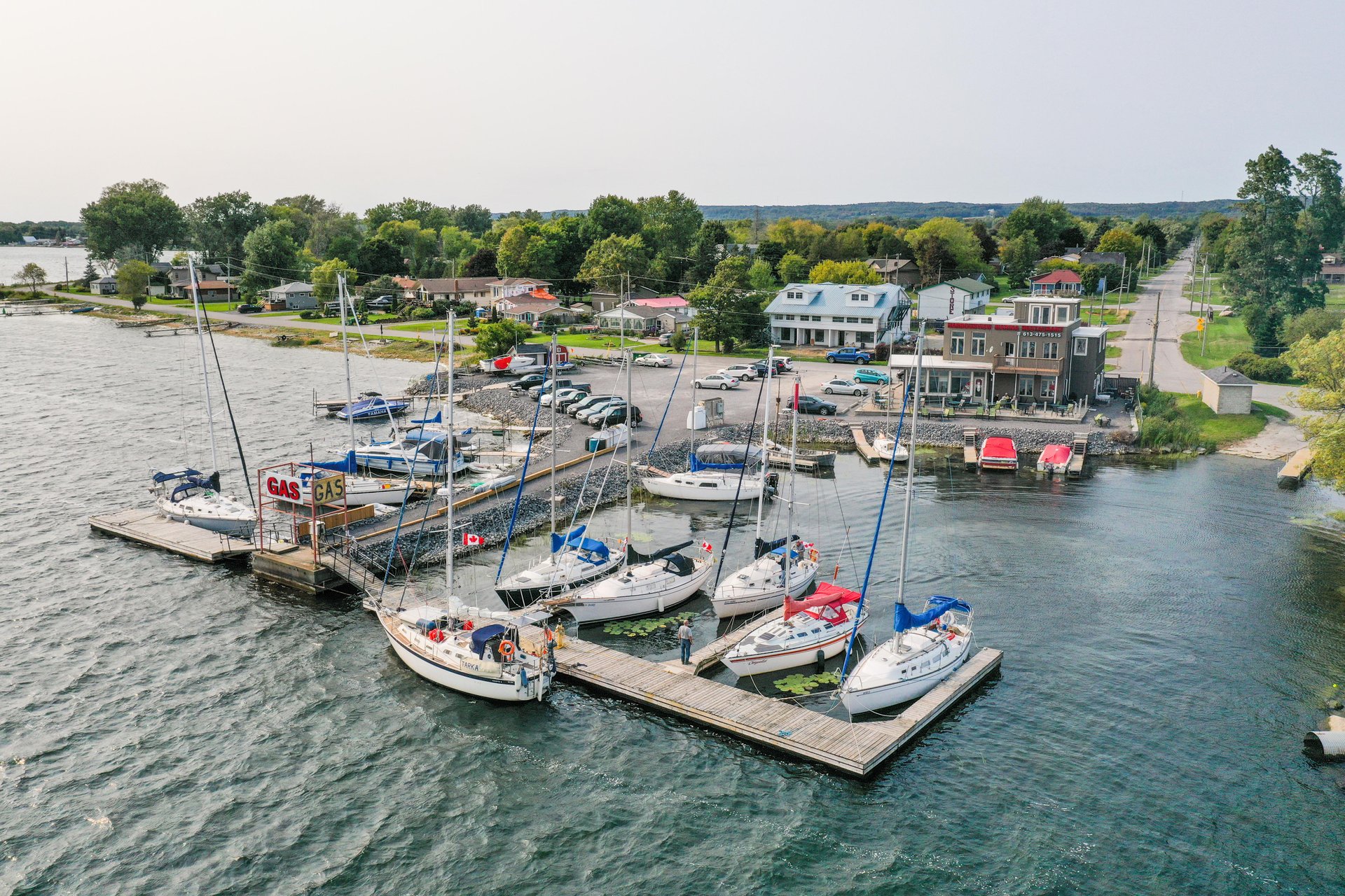 Harbourview Bar & Restaurant aerial image.