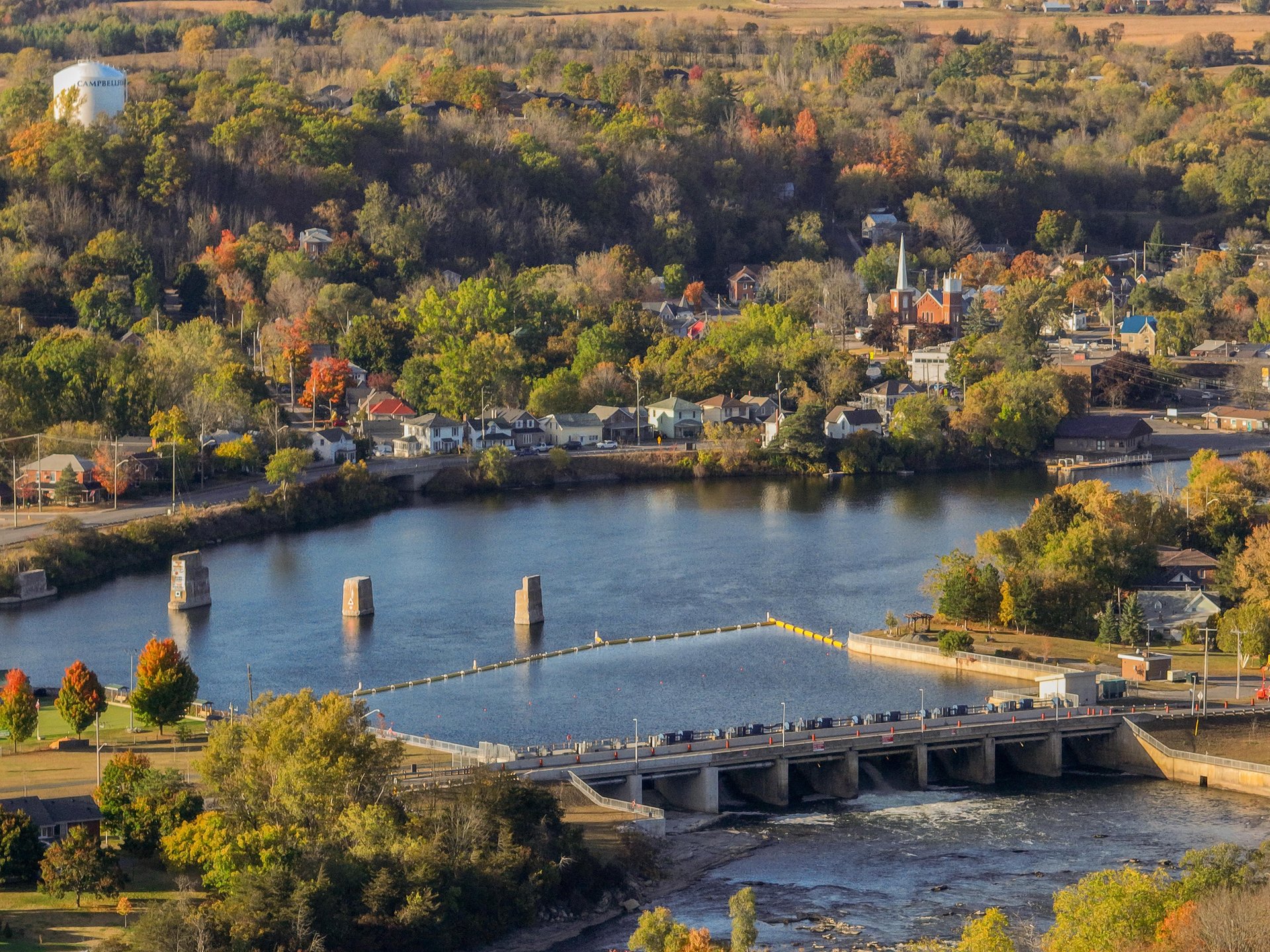Drone view of Campbellford