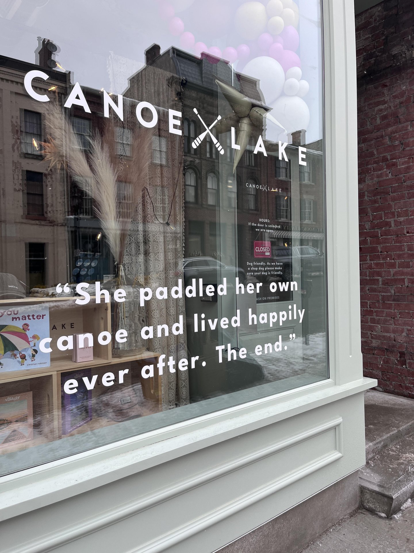 Canoe and Lake Storefront