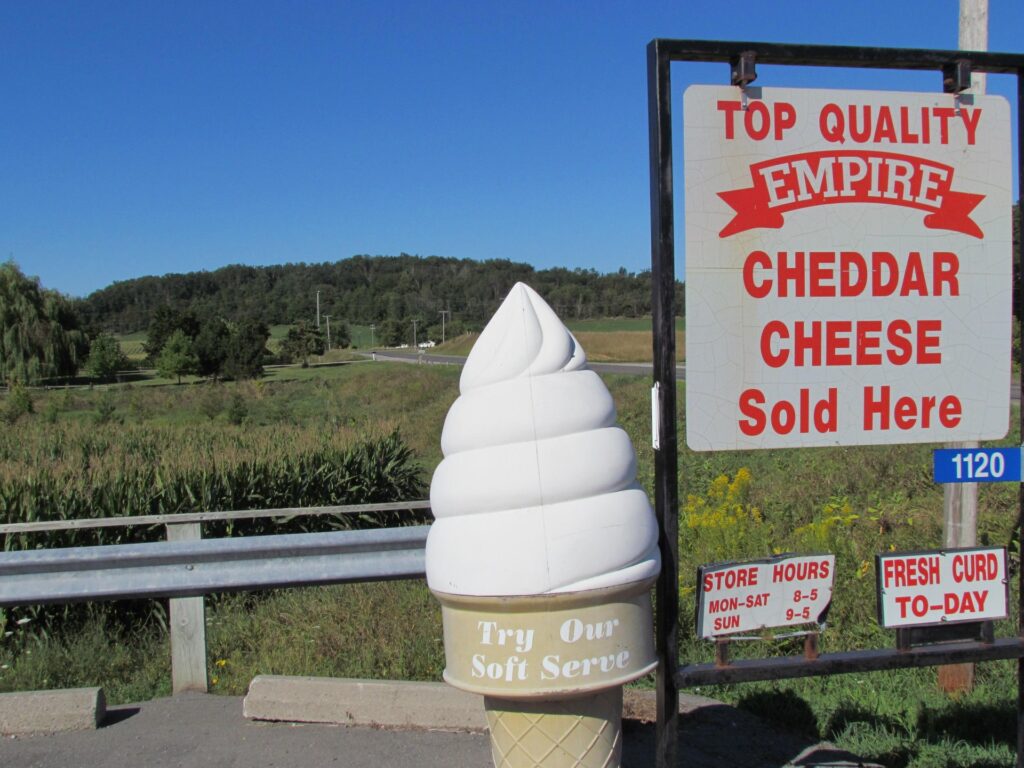 Empire Cheese Co-op signage