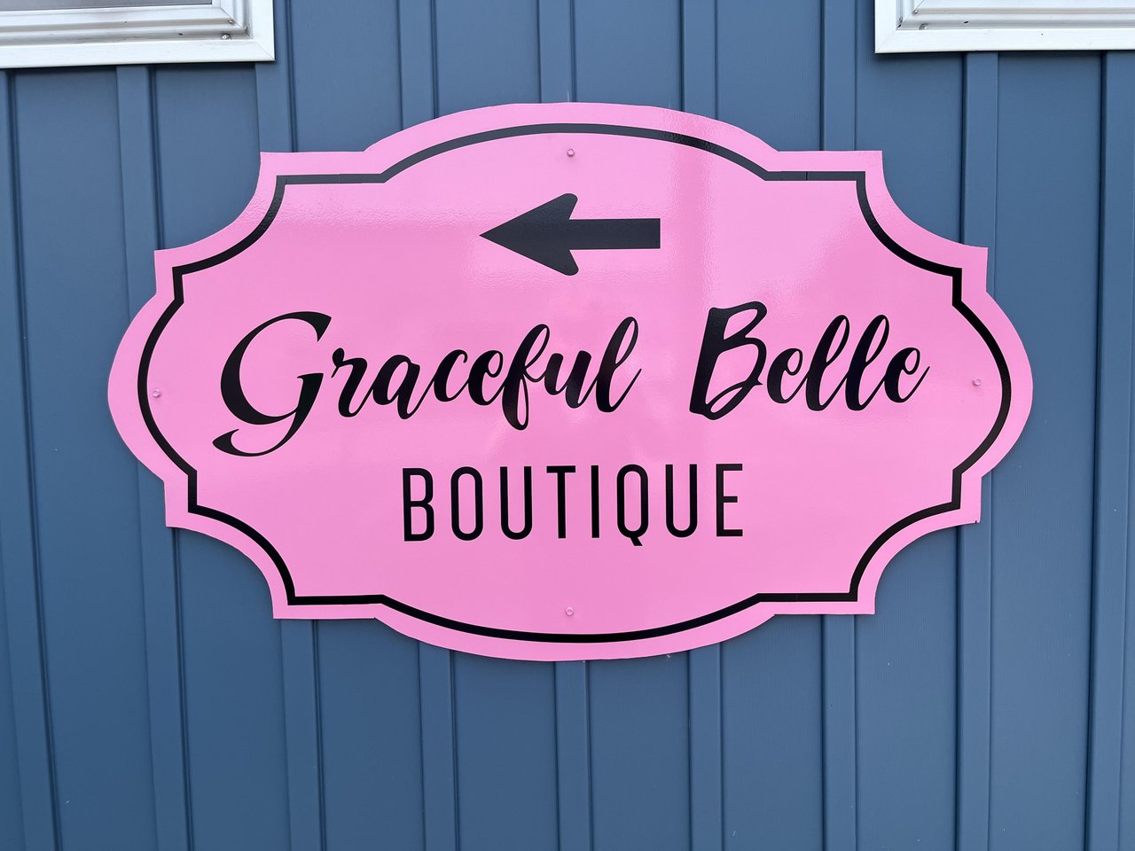 Graceful Belle Boutique sign.