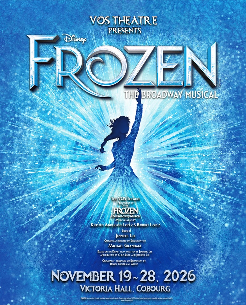 FROZEN The Broadway Musical. Picture of Elsa. Victoria Hall, Cobourg Nov. 19 to 28, 2026