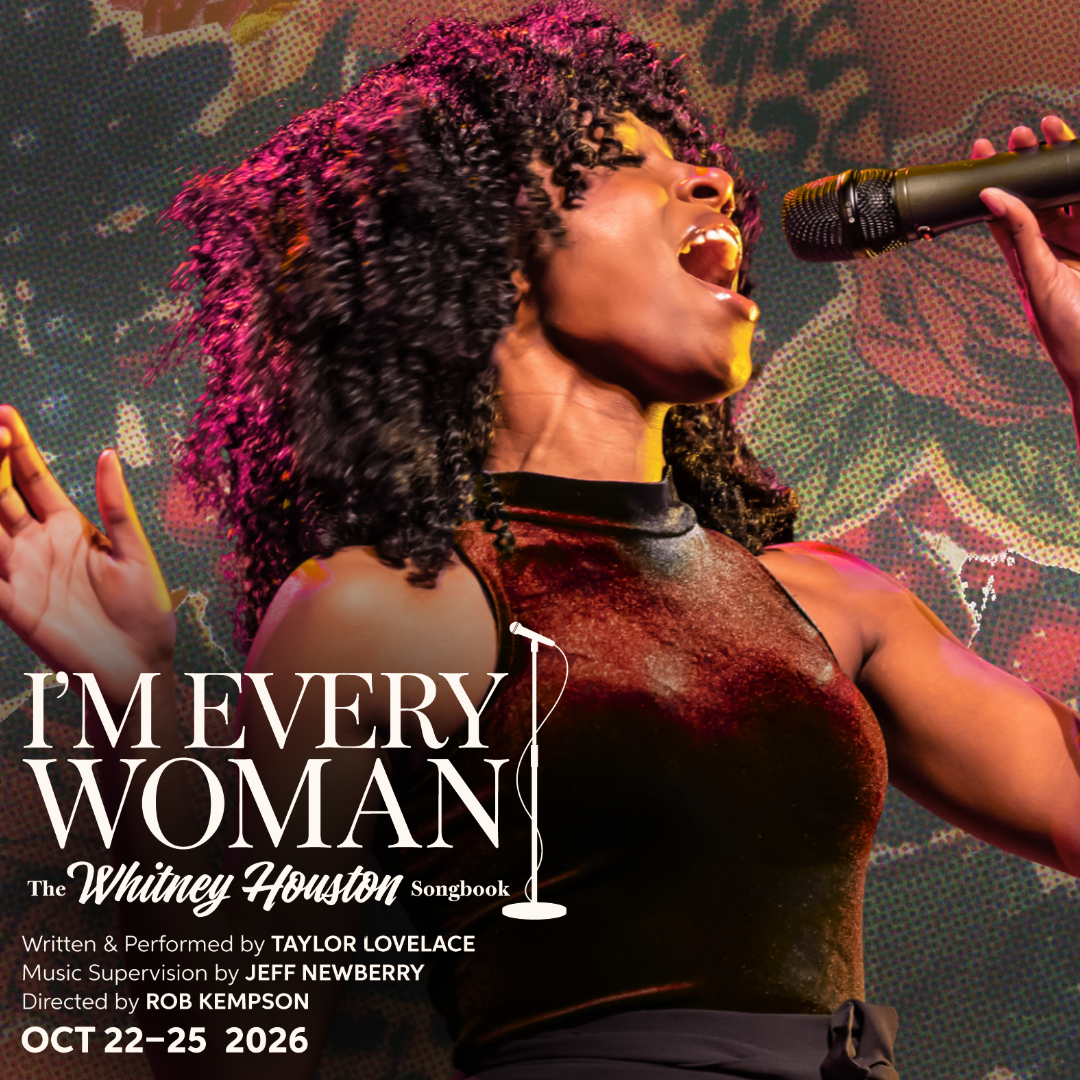 Poster featuring Taylor Lovelace, singer for I'm Every Woman The Whitney Houston Songbook.