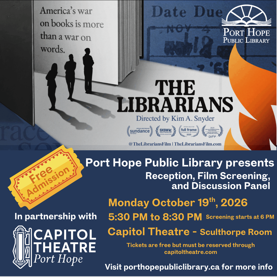 The Librarians Film Screening & Panel Discussion event poster.