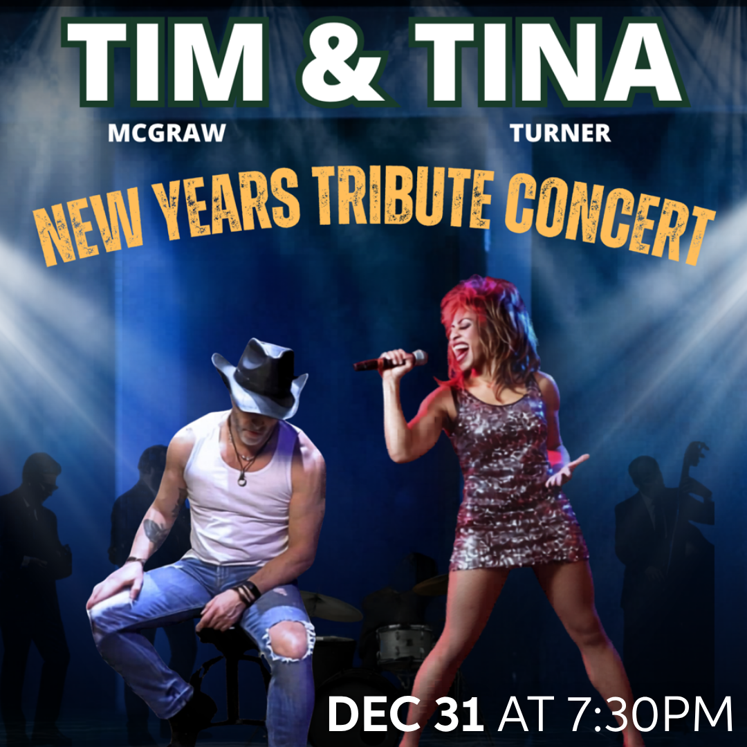 Tim & Tina A County Rock Extravaganza, New Year's Tribute Concert on Dec. 31 at 7:30 p.m.